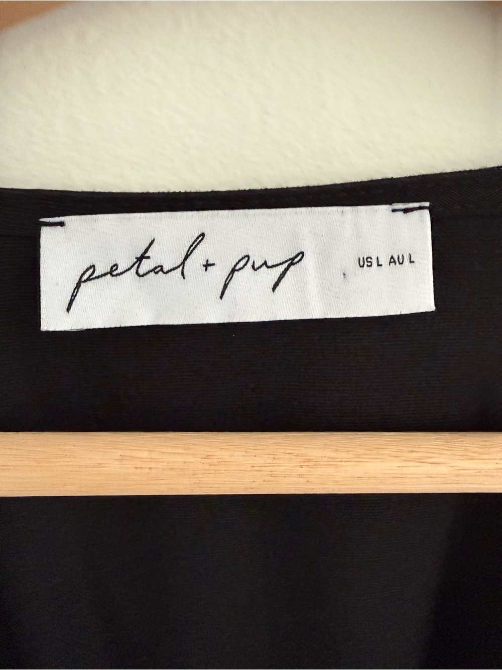Petal & Pup Cece Black Linen Blend Long Sleeve Maxi Dress Large - Picture 5 of 7